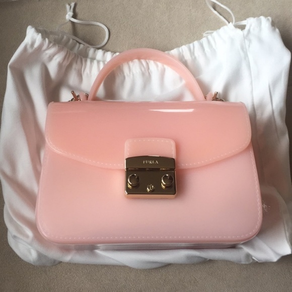 FURLA Candy Meringa Mini Crossbody Rosa Chia Purse - Picture 7 of 8